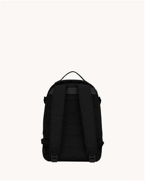 City backpack in ECONYL®, smooth leather and nylon 